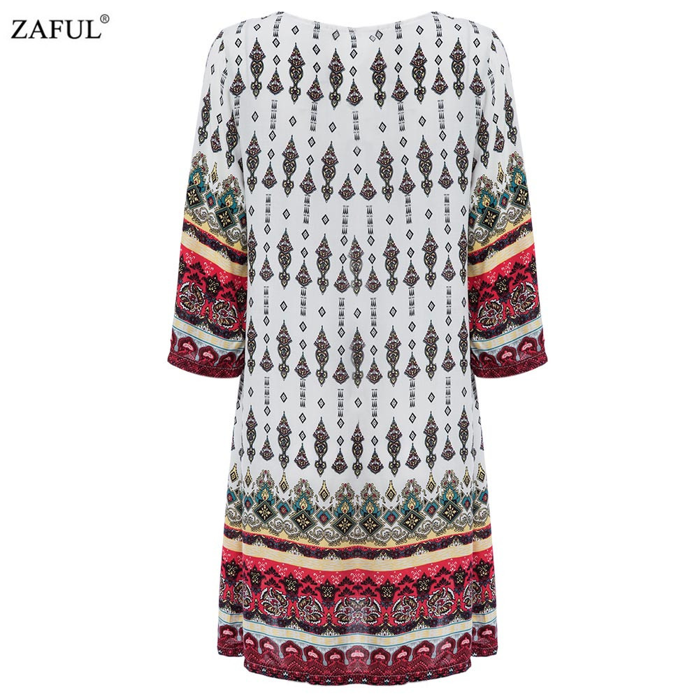 ZAFUL-New-Spring-Women-ethnic-Dress-Print-tassel-Long-Sleeve-vintage-dress-V-neck-mini-Loose-Casual--32705221282
