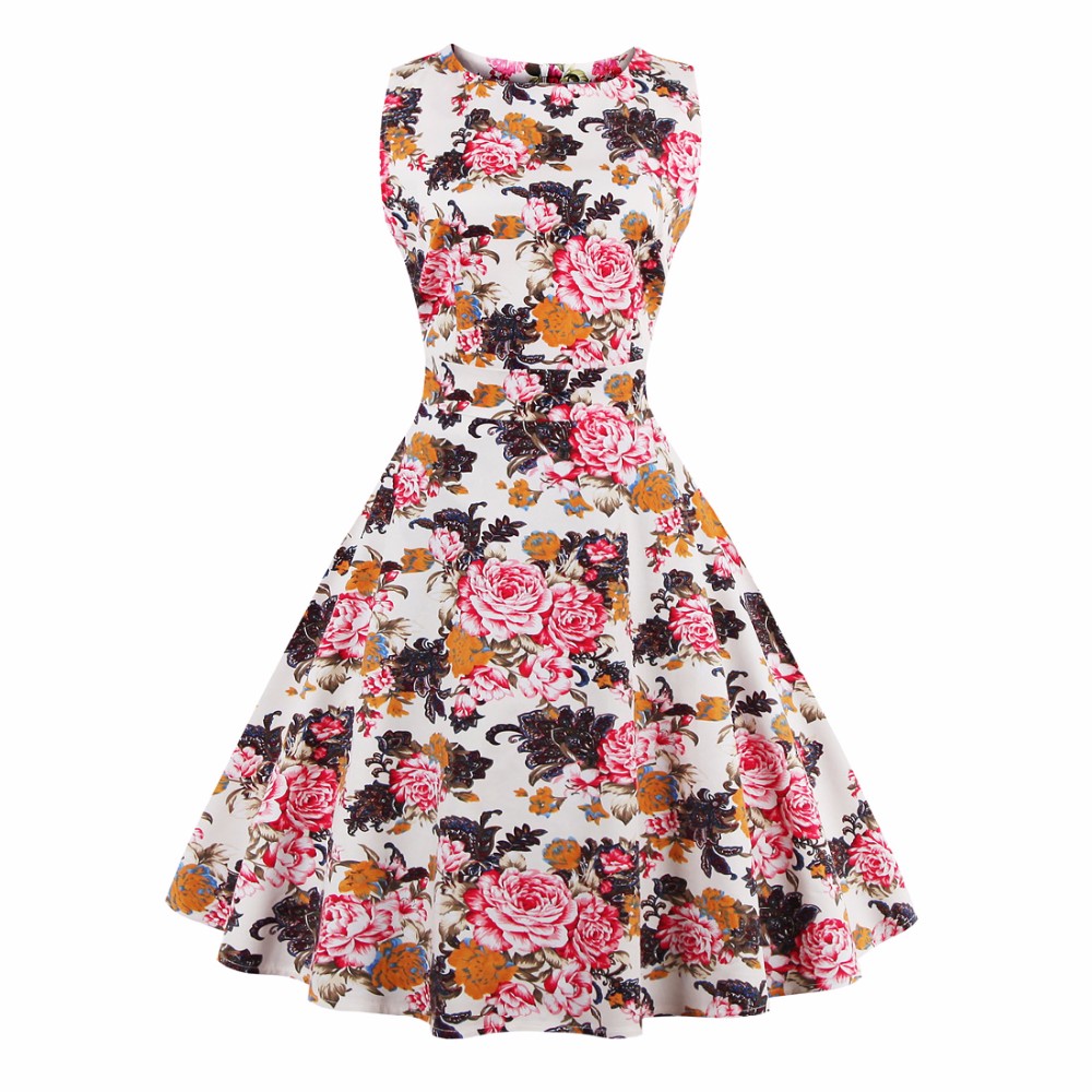 ZAFUL-Plus-Size-4XL-Women-Summer-Vintage-Dress-Elegance-Pattern-Floral-Print-Retro-Dress-Sleeveless--32702233871