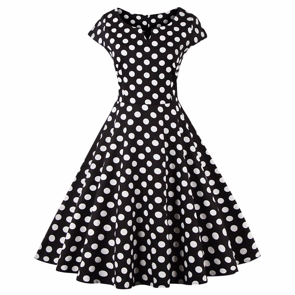 ZAFUL-Plus-Size-S-4XL-Women-Retro-Dress-50s-60s-Vintage-Rockabilly-Swing-feminino-vestidos-V-Neck-Do-32759998682