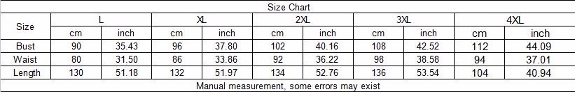 Zaful Size Chart