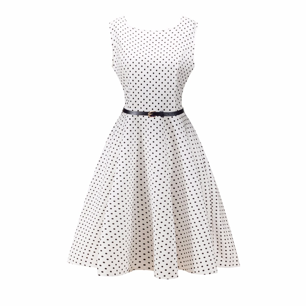 ZAFUL-Women-50s-Audrey-Vintage-dress-Flower-Floral-Dot-Print-O-Neck-Sleeveless-S2XL-Swing-Feminino-V-32761858248