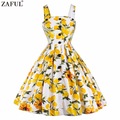 ZAFUL-Women-Retro-Dress-Rockabilly-Hepburn-Rose-flower-print-Party-Prom-Ball-Gown-Swing-50s-60s-Pin--32673860235