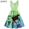 ZAFUL-Women-Rockabilly-Vintage-Dress-50s-Audrey-A-Line-Retro-dress-Plus-Size-Cotton-Golden-Floral-Pr-32676812720