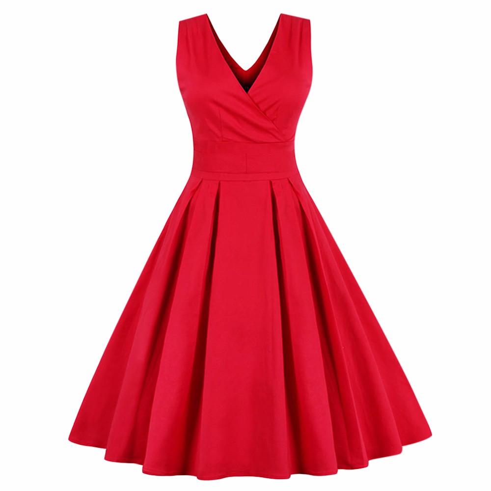 ZAFUL-Women-Sleeveless-Vintage-Summer-Dress-50s-60s-Swing-Retro-Swing-Plus-Size-M4XL-Cotton-Party-bo-32759145938
