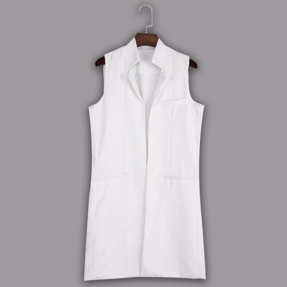 ZAFUL-Women-White-Black-Long-Vest-Coat-Europen-Style-Waistcoat-Sleeveless-Jacket-Back-Outwear-Casual-32700892188