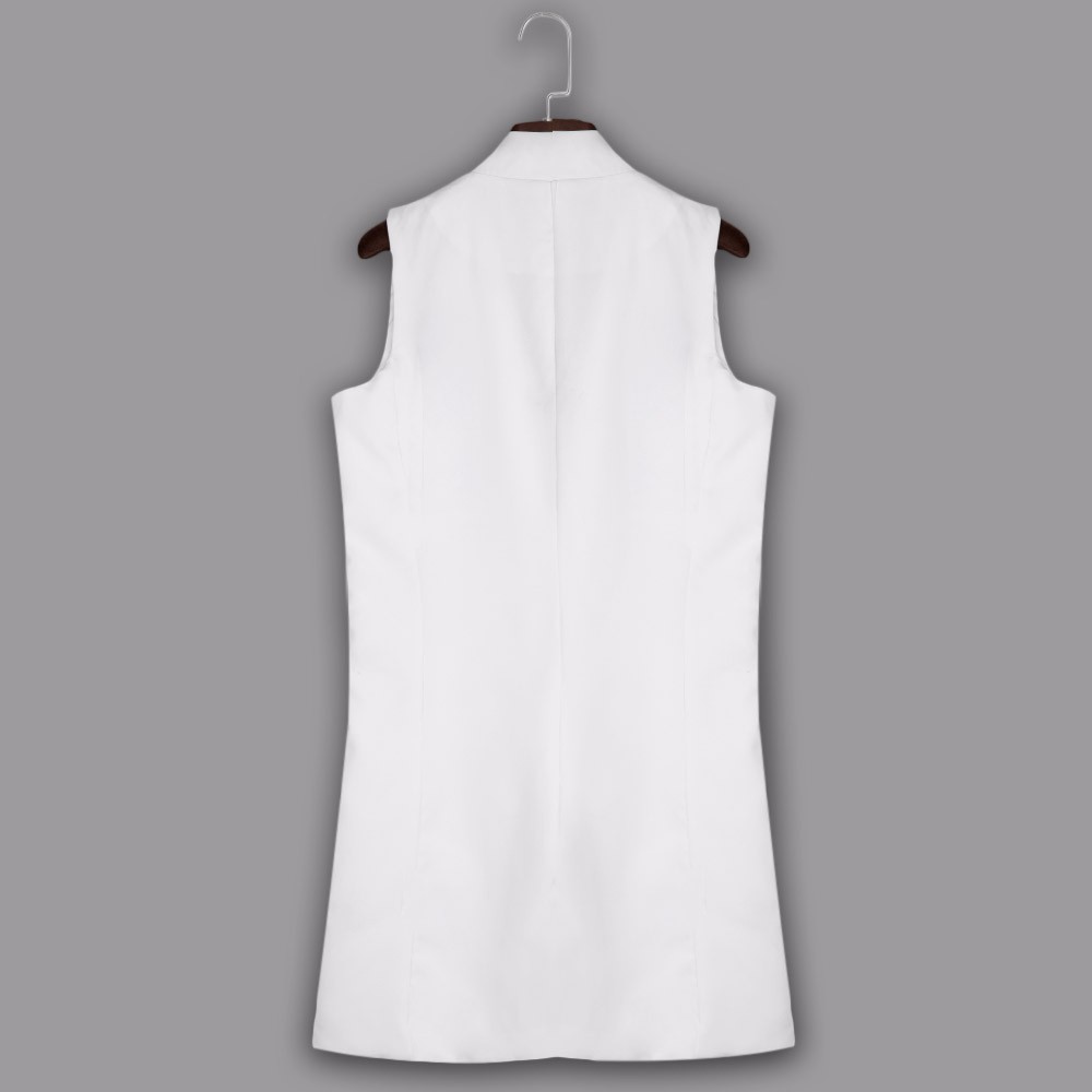 ZAFUL-Women-White-Black-Long-Vest-Coat-Europen-Style-Waistcoat-Sleeveless-Jacket-Back-Outwear-Casual-32700892188