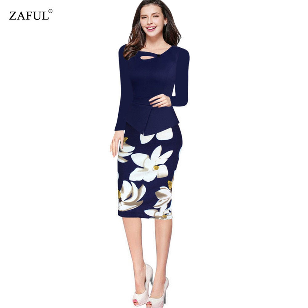 ZAFUL-Womens-2018-New-Print-Floral-Solid-Patchwork-Button-Casual-Work-Sleeveless-Bodycon-Summer-offi-32725709838