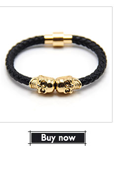 ZIG-Retail-Fashion-Genuine-Leather-Punk-Skull-Man-bracelets-amp-bangles-fashion-bracelet-for-man-jew-32321345458