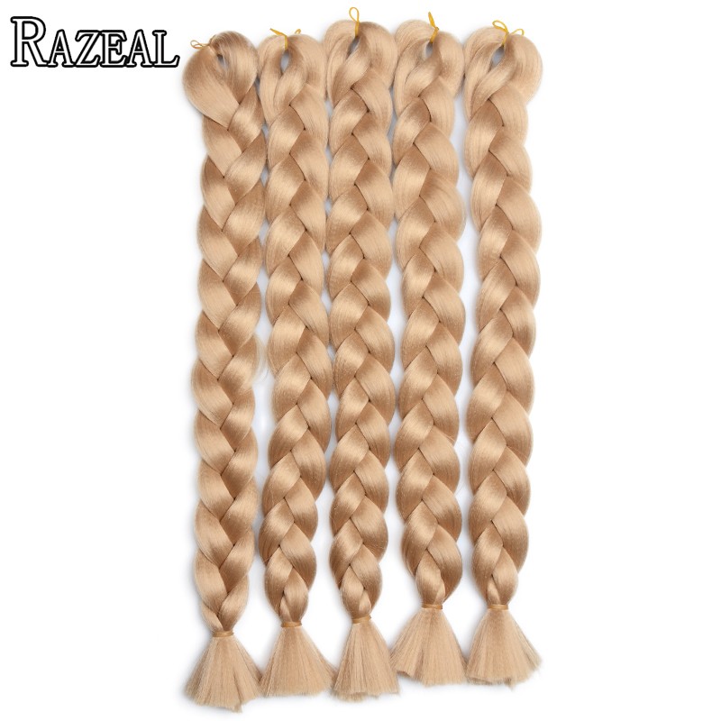 Zazeal-Hair-Synthetic-Blond-Kanekalon-Braiding-Hair-243939-100g-Xpression-Jumbo-Braid-Bulk-Box-Braid-32665587459