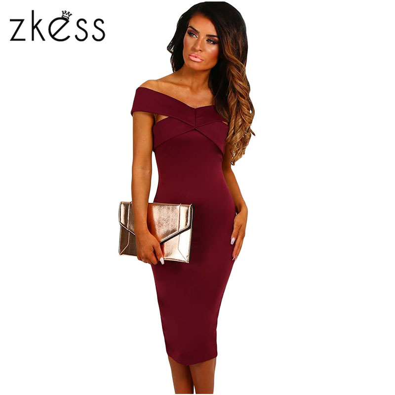 Zkess-2017-women-Elastic-Cotton-Warm-Off-Shoulder-Elegant-Party-Dresses-Sexy-Midi-Pencil-Club-Bandag-32798835900