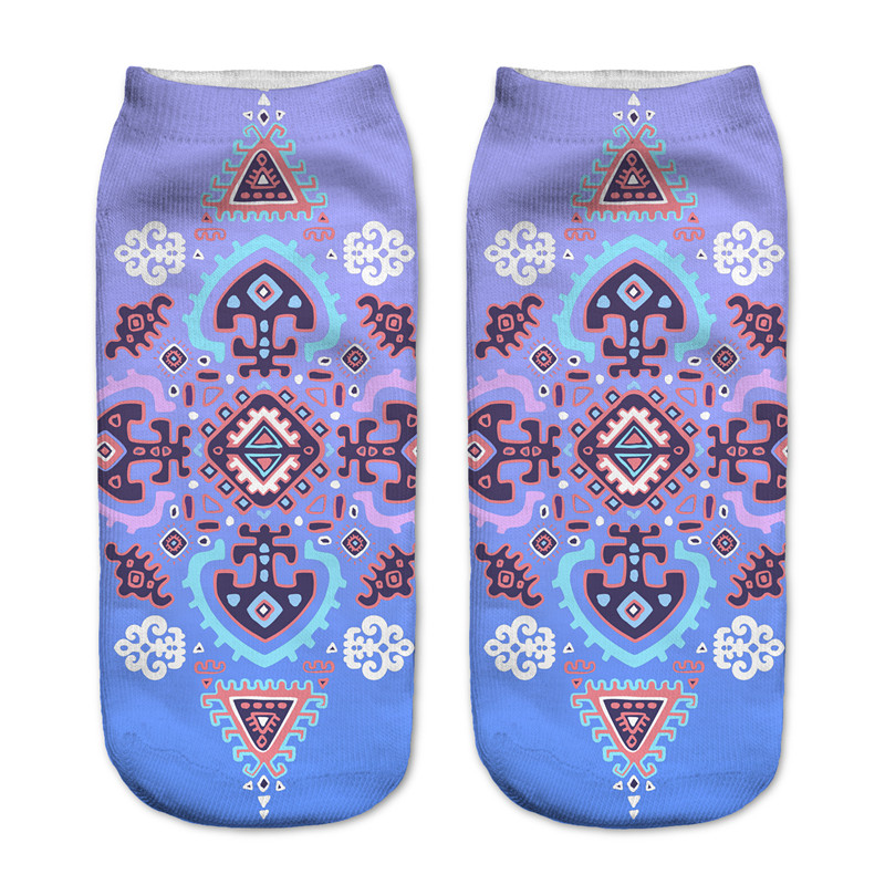 Zohra-Neon-Socks-3D-Printing-Female-Socks-Women-Low-Cut-Ankle-Socks-Calcetines-Mujer-Casual-Hosiery--32612650196