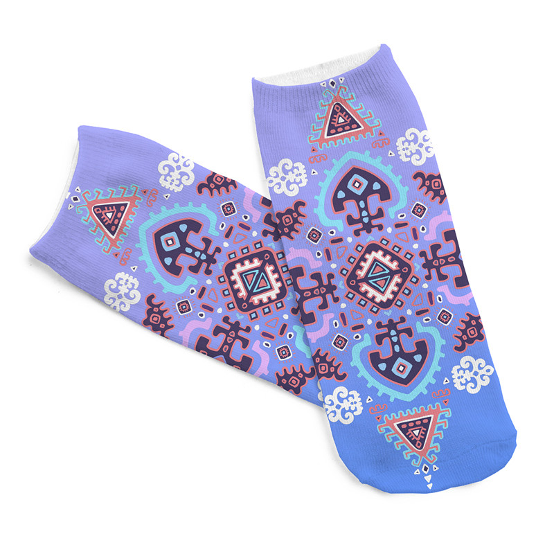 Zohra-Neon-Socks-3D-Printing-Female-Socks-Women-Low-Cut-Ankle-Socks-Calcetines-Mujer-Casual-Hosiery--32612650196