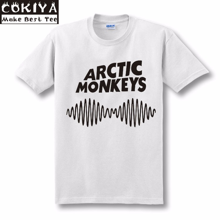 arctic-monkeys-t-shirt-100-Cotton-Men39s-Short-sleeve-Custom-black-tshirt-Plus-Size-Free-Shipping-go-2039303237