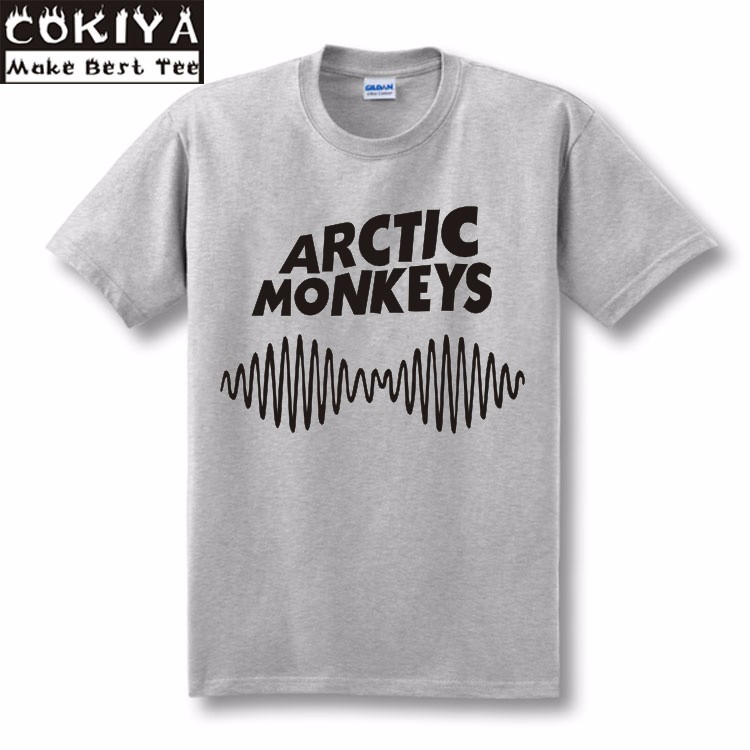 arctic-monkeys-t-shirt-100-Cotton-Men39s-Short-sleeve-Custom-black-tshirt-Plus-Size-Free-Shipping-go-2039303237