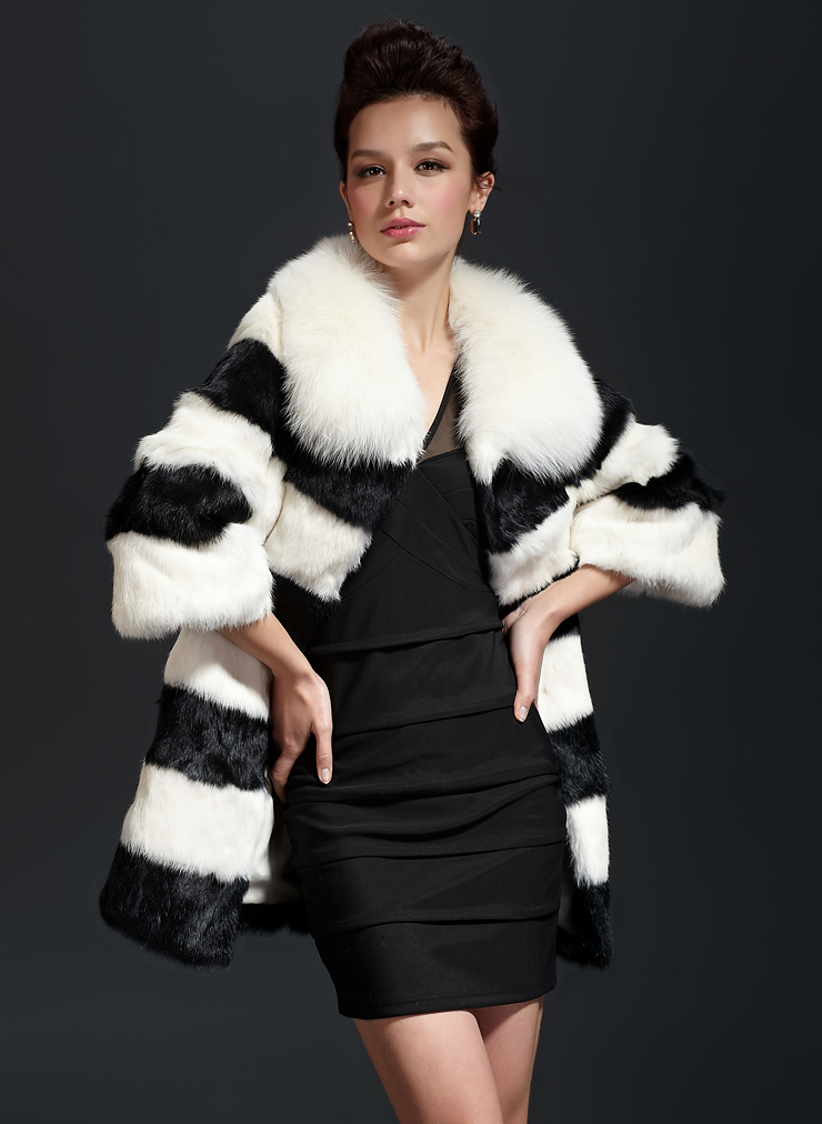 free-shipping-NEW-real-natural-genuine-rabbit-fur-coat-with-fox-fur-collar-women-long-classic-rabbit-2050647933