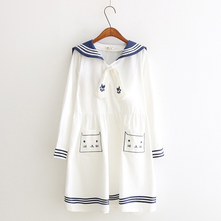 ladies-fresh-navy-stylish-long-sleeve-double-pockets-cat-embroidery-dress-girls-sweet-preppy-dresses-32690629611