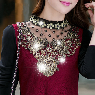 new-arrival-2016--hot-sale-fashion-women-tops-Korean-autumn-and-winter--lace-pure-color-long-sleeve--32766899142