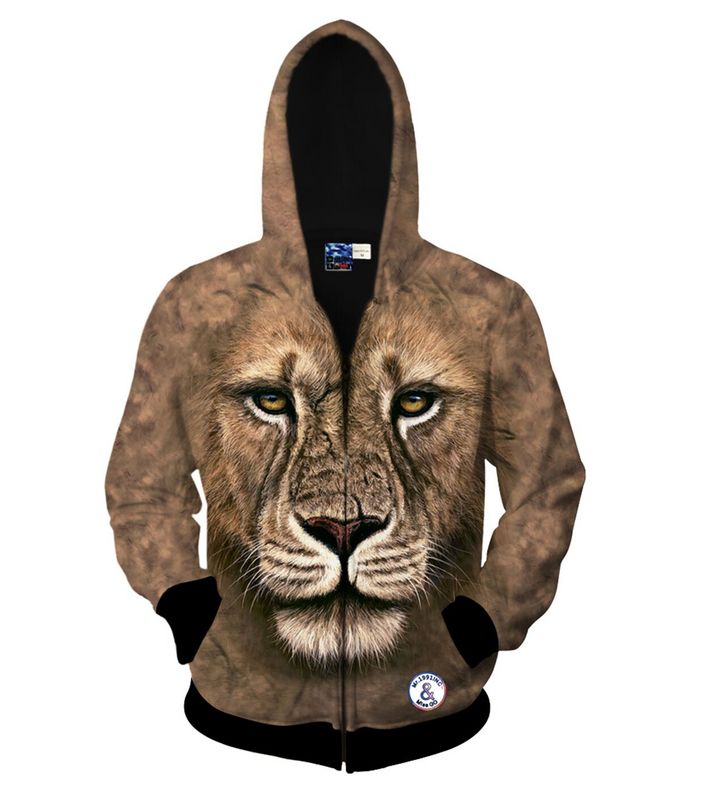 new-women-men-3d-Animal-printing-Tigerlioncatdogdinosaursnakewolf-PandaHuskies-3D-Hooded-Zipper-Hood-32495701024