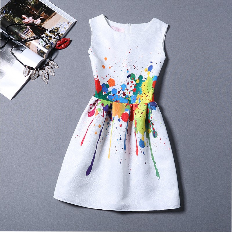 new-women-printed-flower-dress-sleeveless-knee-length-one-piece-dress-casual-slim-bodycon-korea-coll-32270136333