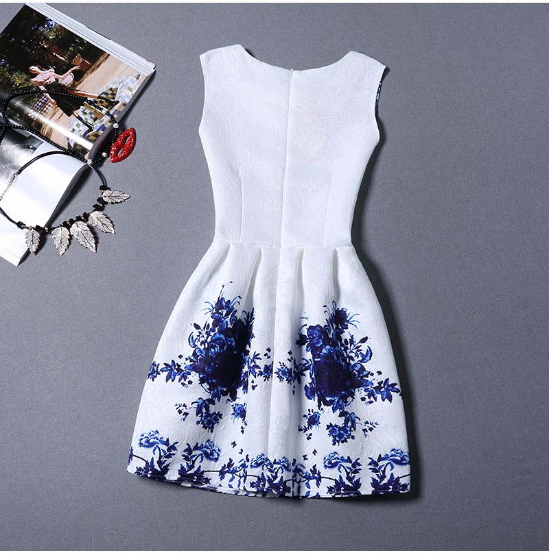 new-women-printed-flower-dress-sleeveless-knee-length-one-piece-dress-casual-slim-bodycon-korea-coll-32270136333