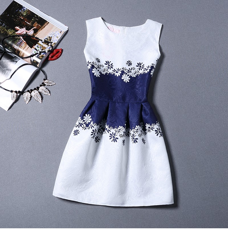 new-women-printed-flower-dress-sleeveless-knee-length-one-piece-dress-casual-slim-bodycon-korea-coll-32270136333