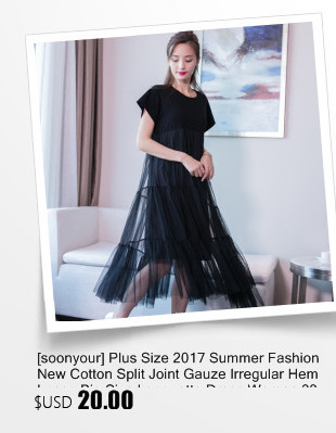 soonyour-2017-Women-New-Arrivals-plus-size-Round-neck-short-sleeve-letter-prints-Long-stitching-cart-32785254809