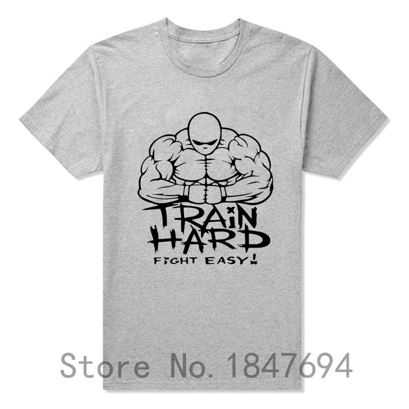 summer-Mens-T-shirt-Bodybuilding-Undershirt-Fitness-Men-Train-hard-fight-easy-T-Shirt-Top-Tees-32486608525