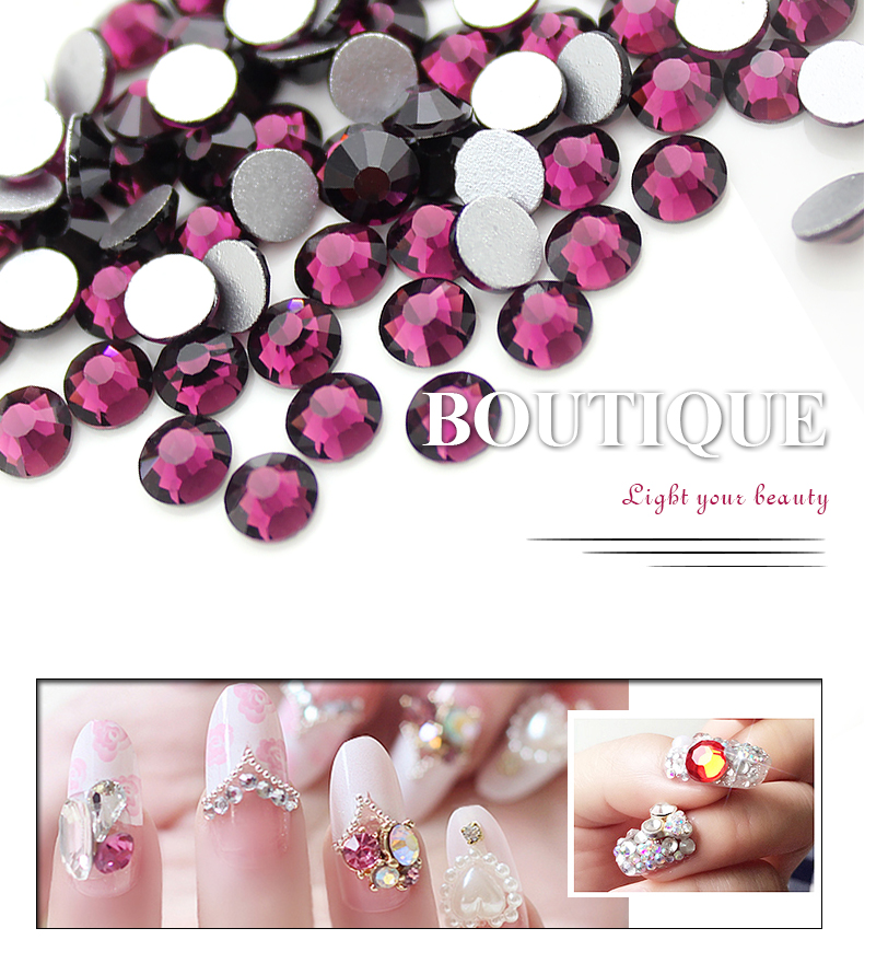 super-glitter-rhinestones-Crystal-AB-ss3-ss40-DMC-Non-Hot-Fix-FlatBack-strass-Sewing-amp-Fabric-garm-32248572493
