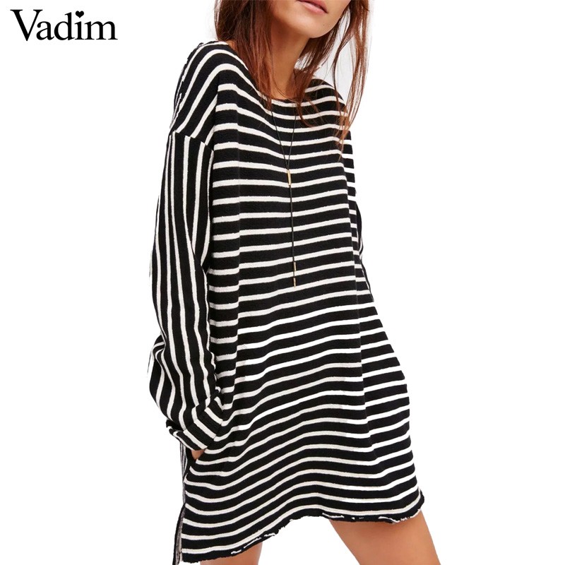 women-elegant-striped-oversized-long-T-shirt-dress-long-sleeve-o-neck-loose-tees-ladies-autumn-casua-32767918059