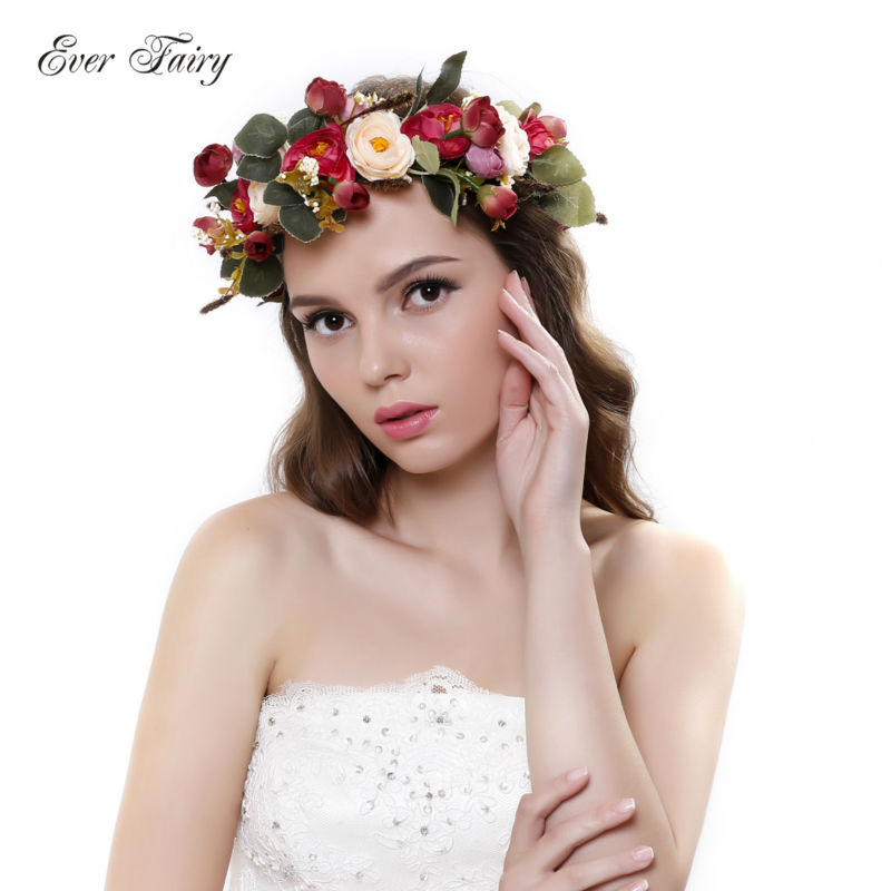 women-flower-crown-Flower-Garland-headpiece-for-Wedding-Festivals-Girls-flower-Wreath-Headpiece-girl-32411990152