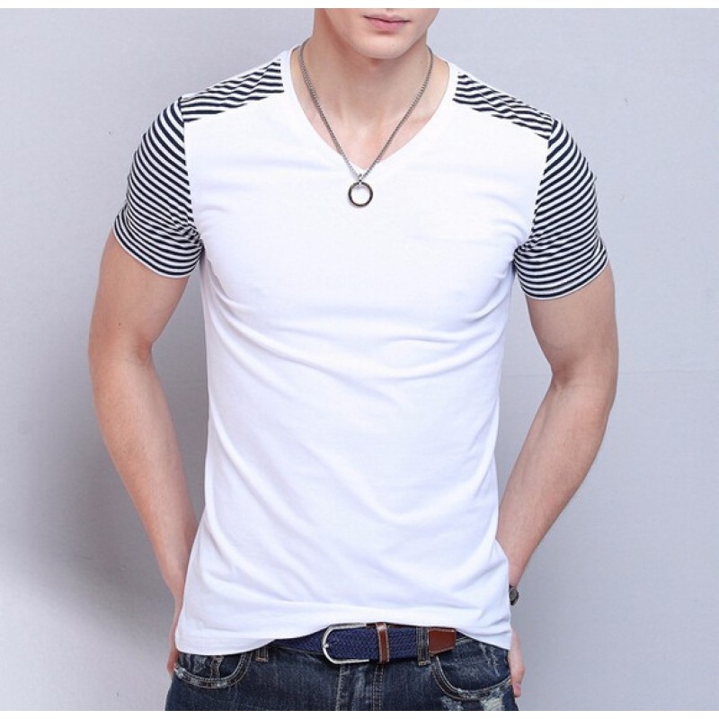 17 Designs Mens T Shirt Slim Fit Crew Neck T-shirt Men Short Sleeve ...