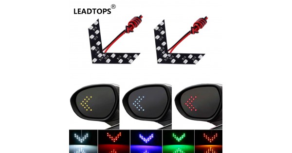 Automotive Led Arrows 2 Pcs/lot 14 SMD LED Arrow Panel For Car Rear View Mirror Indicator ...
