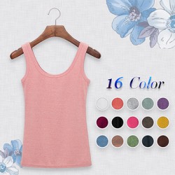 2015 High Quality 16 Colors Summer Style Women Tank Top Camisole Cotton Slim Ladies Thin Vest Bralette 1BX003