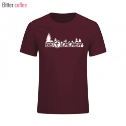 2017 summer Short Sleeve Cotton Geocacher  Leisure time T Shirt Men Boys Fashion printing T Shirt Plus Size