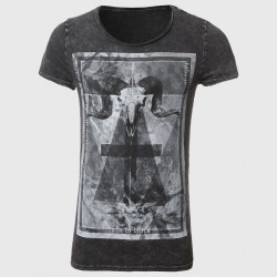 Graphic Tees Men Boys T Shirt Skull Print T-Shirt Hip Hop Clothing Animal Print Tops