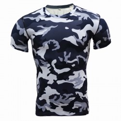 New 2016 Base Layer Camouflage T Shirt Fitness Tights Quick Dry Camo T Shirts Tops & Tees Crossfit Compression Shirt