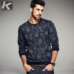 New Fashion Mens Sweatshirts Male Brand Clothing Streetwear Man Gray Blue Print Pullover Clothes O-neck Tracksuits