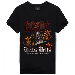 Novelty Design 3d AC DC Bell Skull Mens t-shirts Chain acdc bell I Got My Bell Gonna Take Ya To Hell Casual Brand 3D Men t shirt