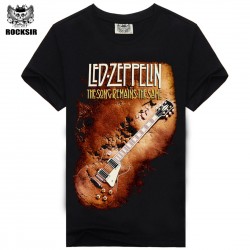 Summer style Lots OF Rock Design Ledzeppelin Band Printed Men's Men Rock T Shirt Rock Band T-shirt Short Sleeve Tshirt
