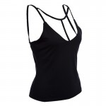 Z&KOZE Womens Spaghetti Strap Summer Plus Size Vest Top Casual Bodycon Sleeveless Tank Tops Hollow Out V Neck Sexy Camis