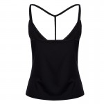 Z&KOZE Womens Spaghetti Strap Summer Plus Size Vest Top Casual Bodycon Sleeveless Tank Tops Hollow Out V Neck Sexy Camis