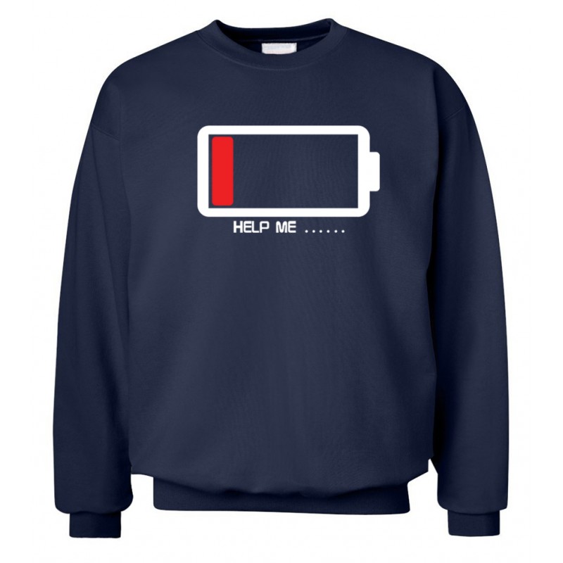 funny men sweatshirt unique Battery design 2016 autumn winter style man ...