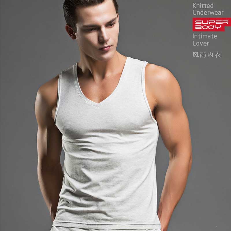 men'sTees cotton fashion home sleep Casual Solid t-shirts white big ...