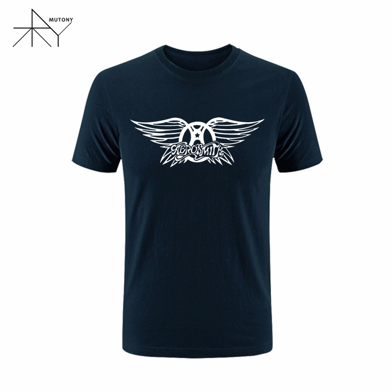Plus Size XS-XXL Aerosmith T Shirt New Summer Style Men Rock Band T ...